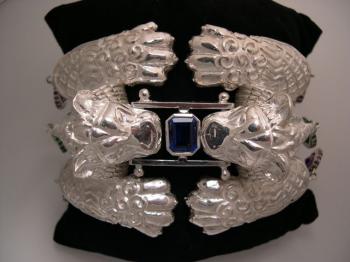 Image of Sterling Silver Lion Bracelet