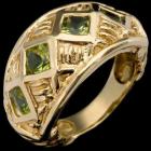 Image of 18 KT Gold & Peridot Ring